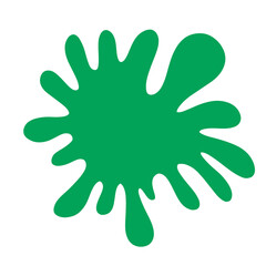 Obraz premium green paint blot 
