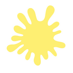 Obraz premium yellow paint blot 