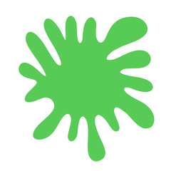 green paint blot 
