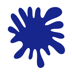 blue paint blot 