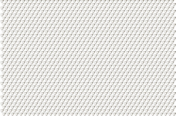 Seamless pattern. Black outline. Gradient. Small triangle in a checkerboard pattern on a white background. Flyer background design, advertising background, fabric, clothing, texture, textile pattern