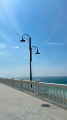 lantern on the sea embankment