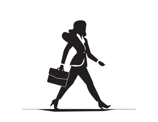 Business women silhouette