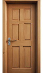 Obraz premium Design of brown wooden textured door, graphic resource for interior projects AND TRANSPARENT BACKGROUND 