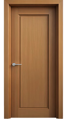 Design of brown wooden textured door, graphic resource for interior projects AND TRANSPARENT  BACKGROUND 