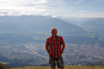 Naklejka premium Ausflug auf das Hafelekar oberhalb von Innsbruck
