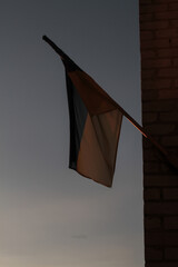 flag on the roof