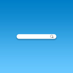 search button for web design style with shadow