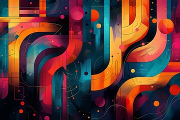 Vibrant Abstract Background. An abstract background illustration