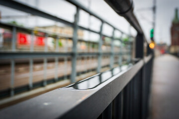 Close up of a railing