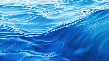 Close-up of smooth water ripples forming abstract wave patterns
