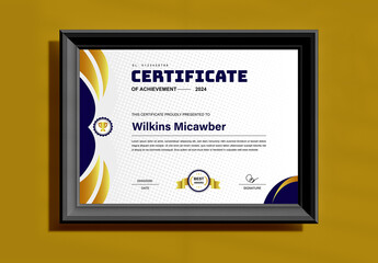 Award Certificate Layout