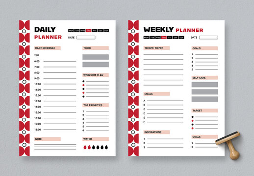 Daily Weekly Planner Template
