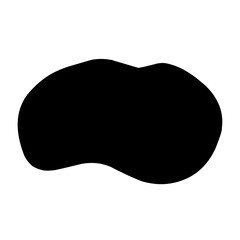 irregular black blob shape