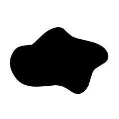 irregular black blob shape