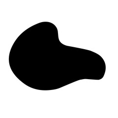 irregular black blob shape