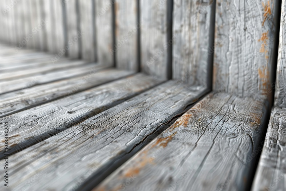 Poster detailed view of wooden planks with grain patterns and weathered textures, suitable for backgrounds 