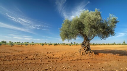 Nikon D850 Capture: Olive Tree Near Essaouira, Orange Sand Ground