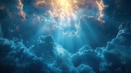Abstract background of light from heaven