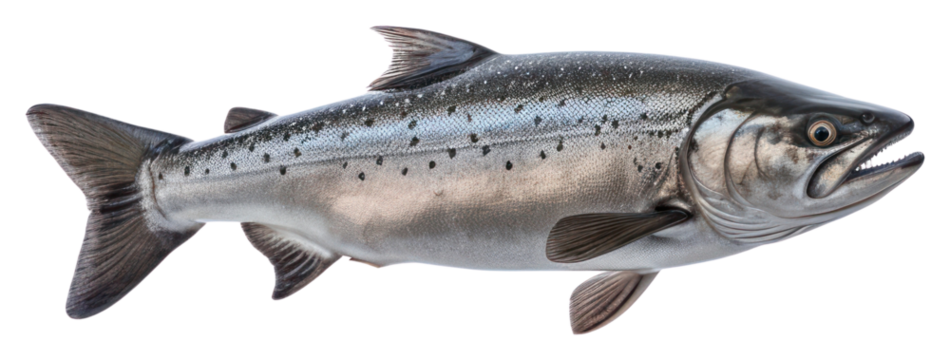 PNG Chum Salmon animal fish white background.
