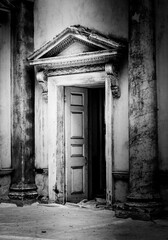 Stately Home Fire Damaged Door In An Abandonned Stately Hme