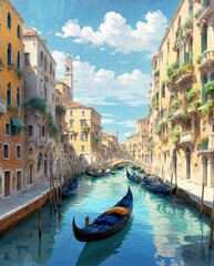 Classic Venice city view