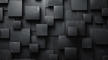 Premium black abstract background with luxury dark geometric elements. Suitable for posters, brochures, presentations, websites.