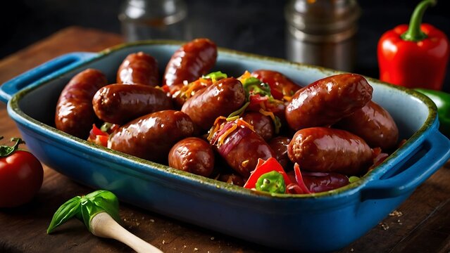 Discada carnivores sausages chorizo ground meat
