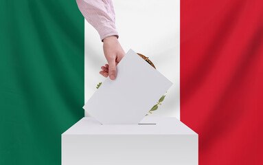 Elections, Mexico. Election concept. Voting. Copy space