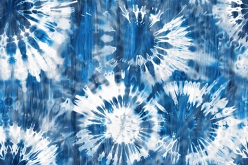 Seamless pattern blue and white