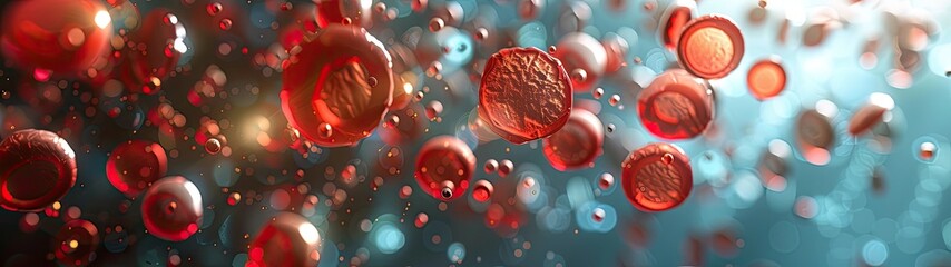 Hyper-detailed visualization of blood cells with realistic 3D rendering