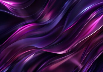 Abstract Purple Fluid Art Background with Wavy Lines and Vibrant Texture