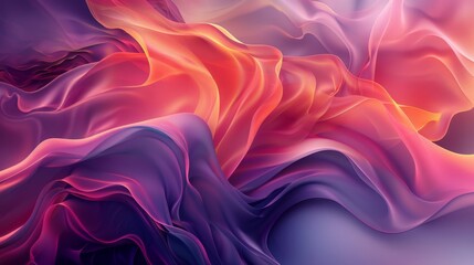 Obraz premium Vibrant Digital Abstract Wave Pattern with Colorful Gradient Flow