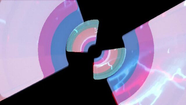 Abstract Data Radar Digital Rendering Looping