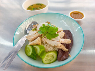 Hearty Chicken Rice Platter