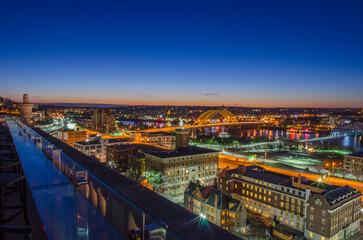 morning glow over cincinati