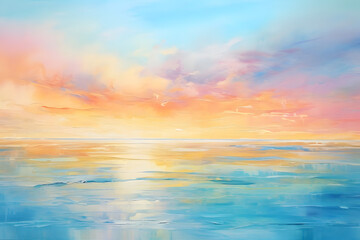 Naklejka na ściany i meble calming ocean sunrise