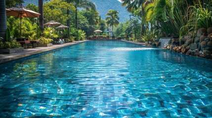 swimming pool in resort