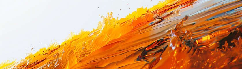 Yellow and orange oil paint, thick texture, palette knife.