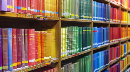 Shelf with LGBTQ awareness books at the public library. Stock Photo photography