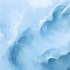 Blue Sky Watercolor Background