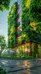 AI-Optimized Green Building Construction: Sustainable, Energy-Efficient, and Photo-Realistic Concept