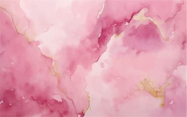 Colorful Abstract Pink Watercolor Background