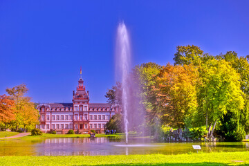 Parkansicht Schloss Philippsruhe in Hanau, Hessen, Deutschland, Europa. 