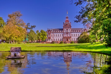 Parkansicht Schloss Philippsruhe in Hanau, Hessen, Deutschland, Europa. 