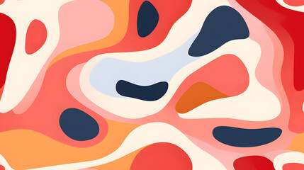 modern color palate organic shapes pattern abstract graphic poster background