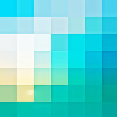 AI generated illustration of View of a colorful palette-pixels