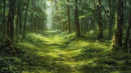 Obraz premium Immerse viewers in a serene