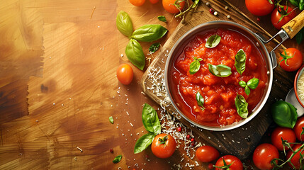 Deliciously Savory Authentic Italian Tomato Sauce with Basil for Pasta and Pizza A PanSeared Del
