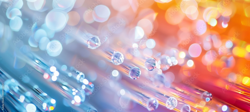 Aufkleber Internet fiber optic cable. Online wireless network data transfer technology. Generative AI technology.	
